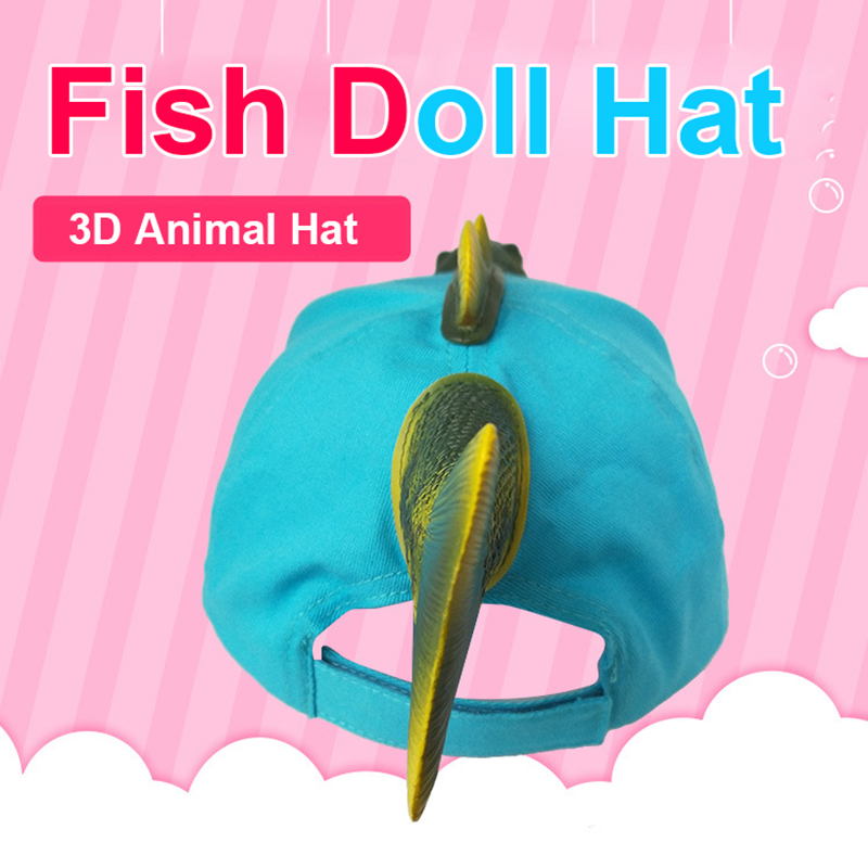 Baseball Fish Cap with Realistic 3D Design Baseball Fish Cap with Realistic 3D Design
