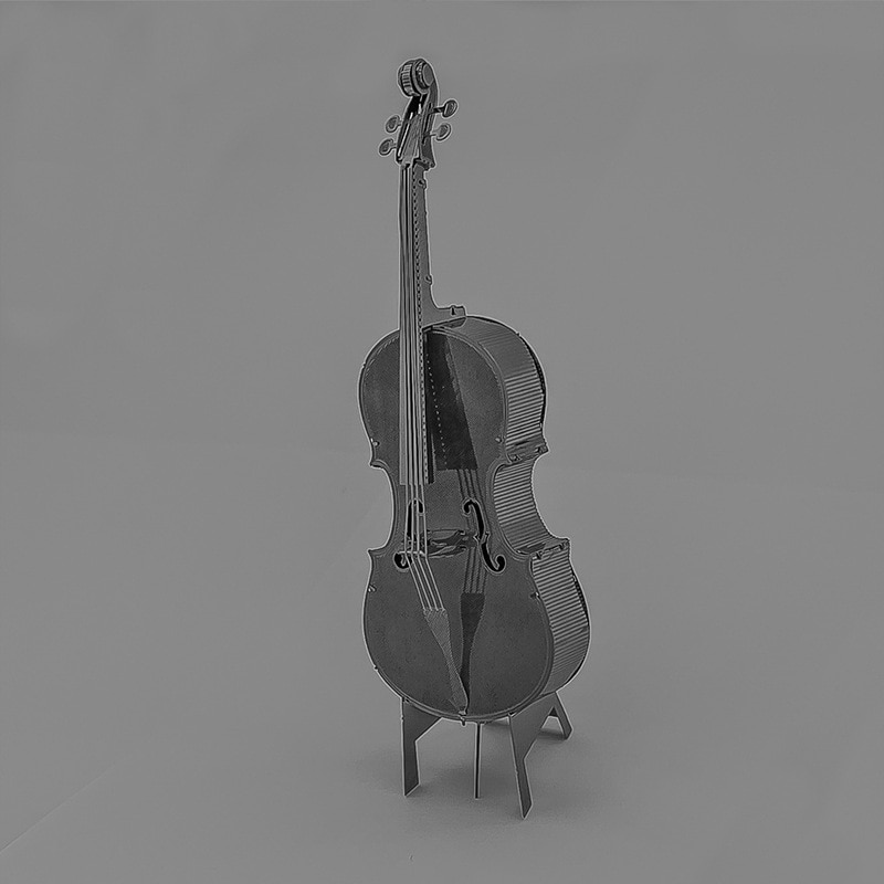 Bass Cello DIY Manual 3D Metal Jigsaw Adult Stereo Model Splicing Puzzle Toy Bass Cello DIY Manual 3D Metal Jigsaw Adult Stereo Model Splicing Puzzle Toy