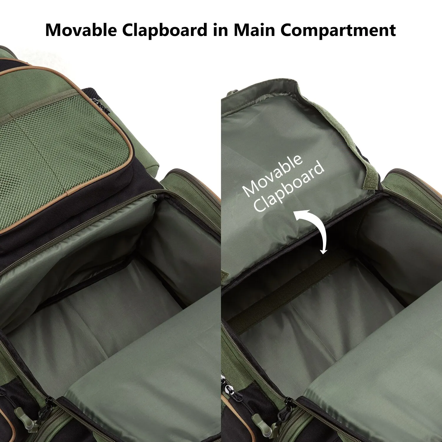 Bassdash Multifunctional Fishing Tackle Backpack Lightweight Tactical Soft Tackle Box with Protective Rain Cover