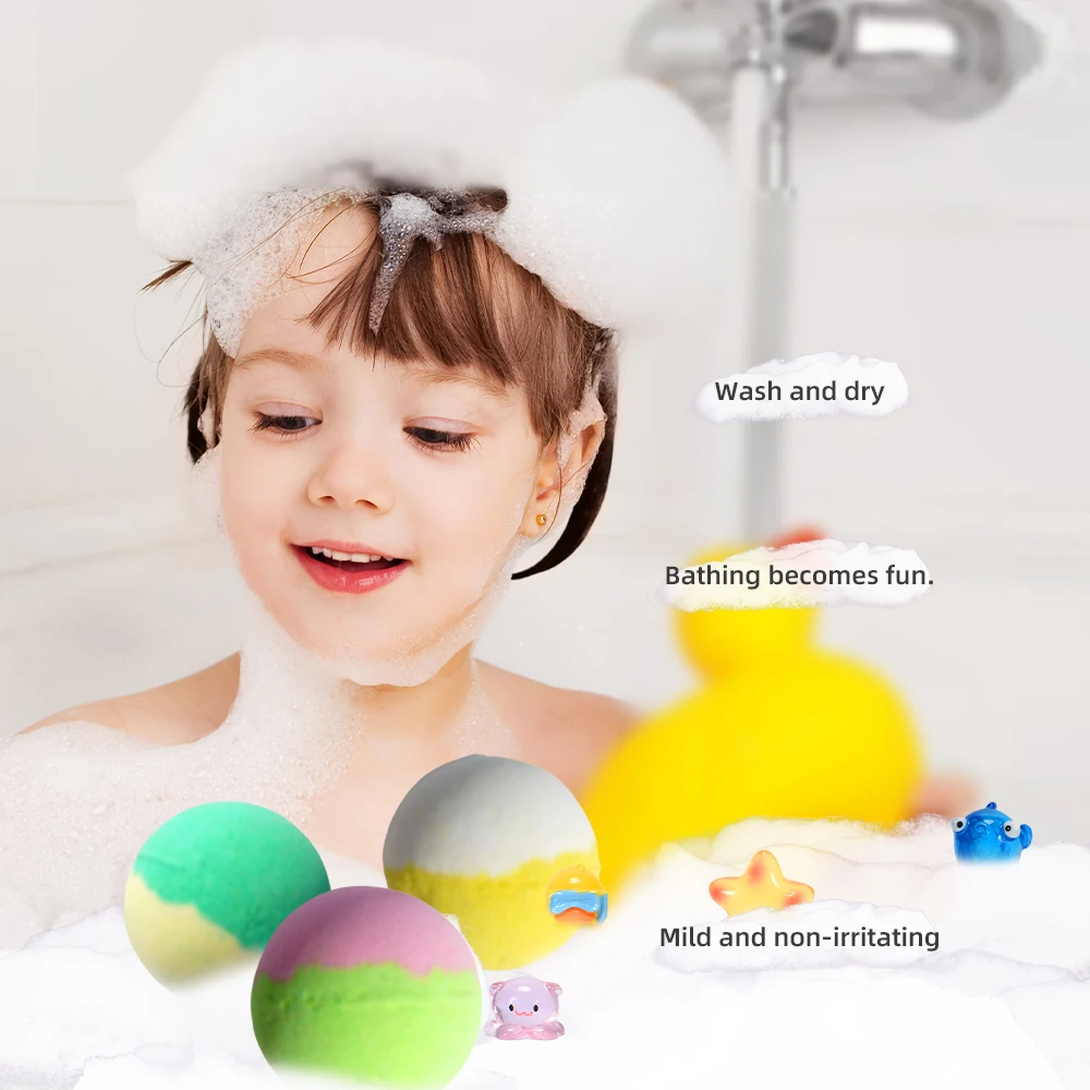 Bath Bombs for Kids with Surprise Inside, 24 Pack Kids Bath Bombs Gift Set, Natural Organic Kids Bubble Bath Fizzy for Bath Bombs for Kids with Surprise Inside, 24 Pack Kids Bath Bombs Gift Set, Natural Organic Kids Bubble Bath Fizzy for