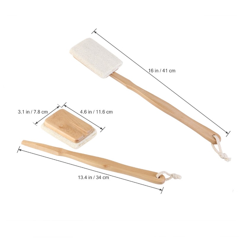 Bath Exfoliating Loofah Brush (2 Pcs)