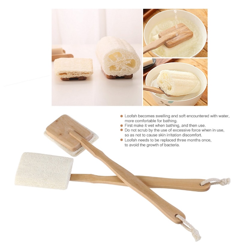 Bath Exfoliating Loofah Brush (2 Pcs)