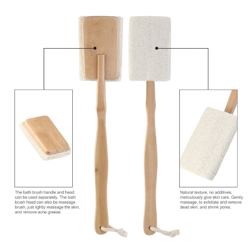 Bath Exfoliating Loofah Brush (2 Pcs)