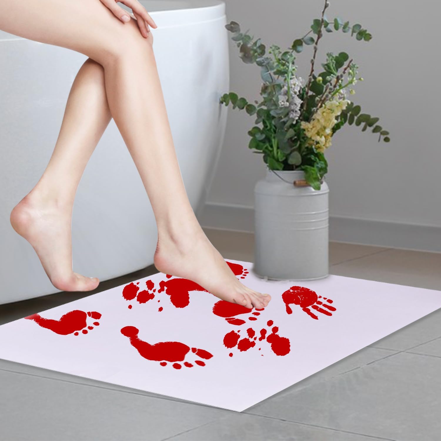 Bath Mat Color Changing Sheet Turns Red When Shower Bathroom Novelty Gift Halloween Atmosphere Decoration Bath Mat Bath Mat Color Changing Sheet Turns Red When Shower Bathroom Novelty Gift Halloween Atmosphere Decoration Bath Mat