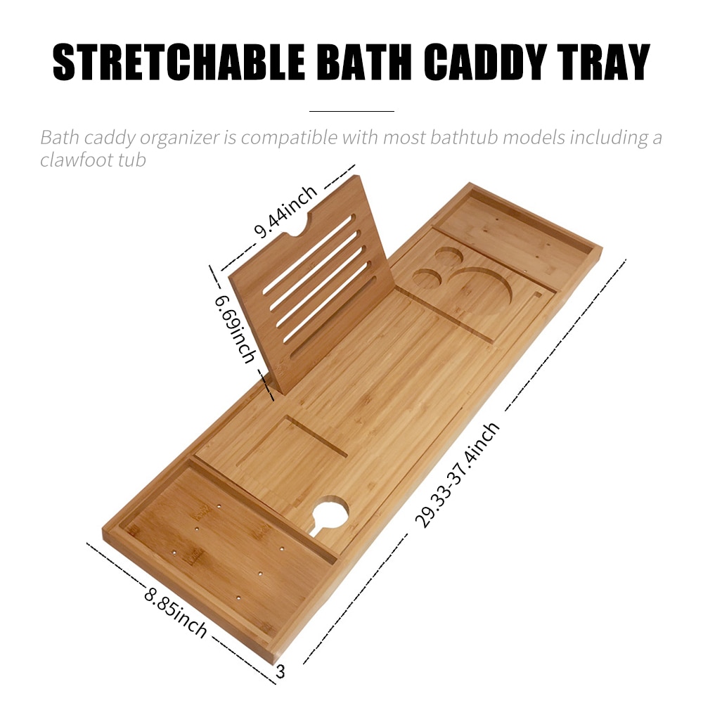 Bath Wine Holder Wooden Tray Bath Wine Holder Wooden Tray