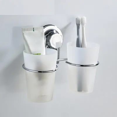 Bathroom Cup Holder with Cups