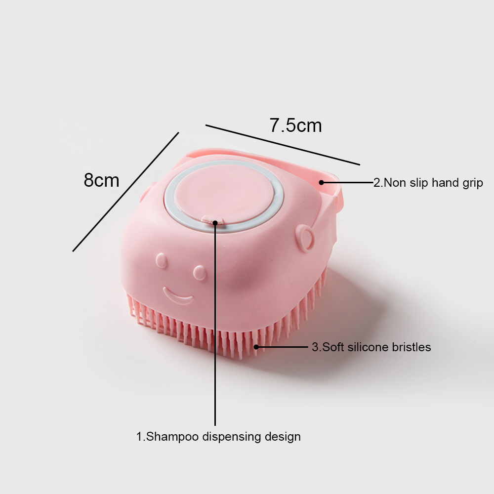Bathroom Puppycat Washing Massage Dispenser Grooming Shower Brush Soft Silicone Dog Brush Pet Shampoo Massager Bath Bathroom Puppycat Washing Massage Dispenser Grooming Shower Brush Soft Silicone Dog Brush Pet Shampoo Massager Bath