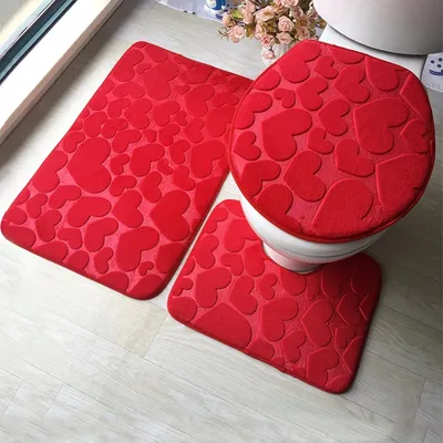 Bathroom Rug Sets 3PC Anti-Slip Mats Bathroom Rug Sets 3PC Anti-Slip Mats