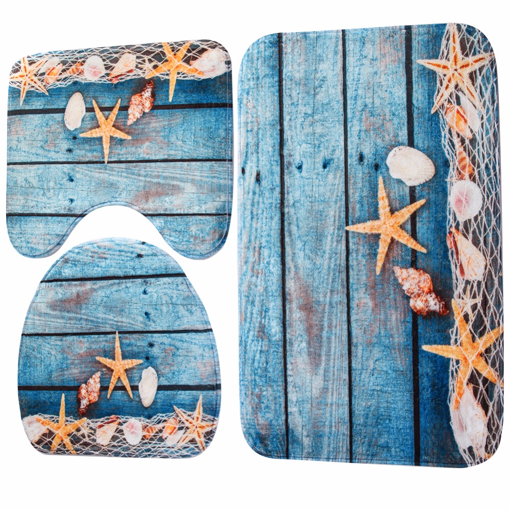 Bathroom Rug Sets 3PC Anti-Slip Mats Bathroom Rug Sets 3PC Anti-Slip Mats