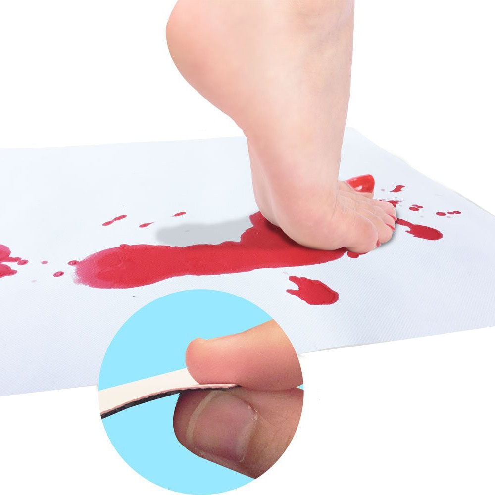 Bathroom Rugs Bloody-Color Mat Bathroom Rugs Bloody-Color Mat
