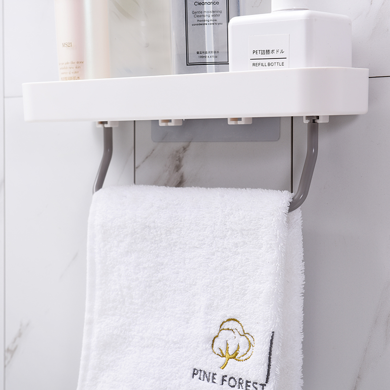 Bathroom Shelf with Towel Bar Bathroom Shelf with Towel Bar