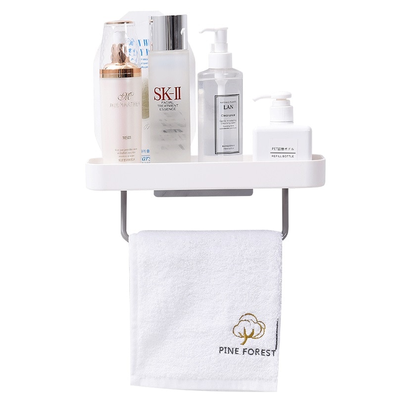 Bathroom Shelf with Towel Bar Bathroom Shelf with Towel Bar