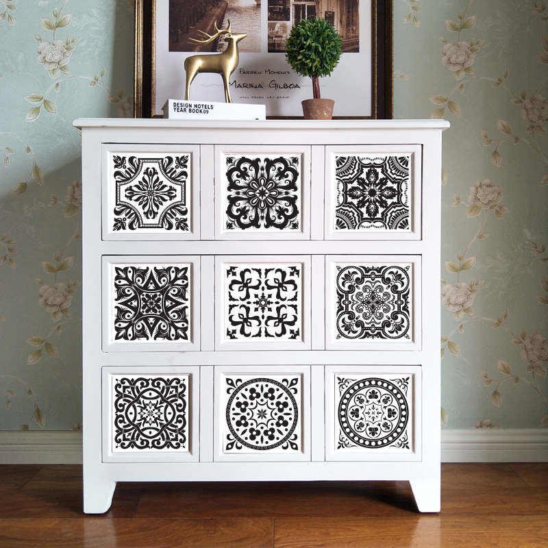Bathroom Wall Decals and Tile Stickers (Set of 10)