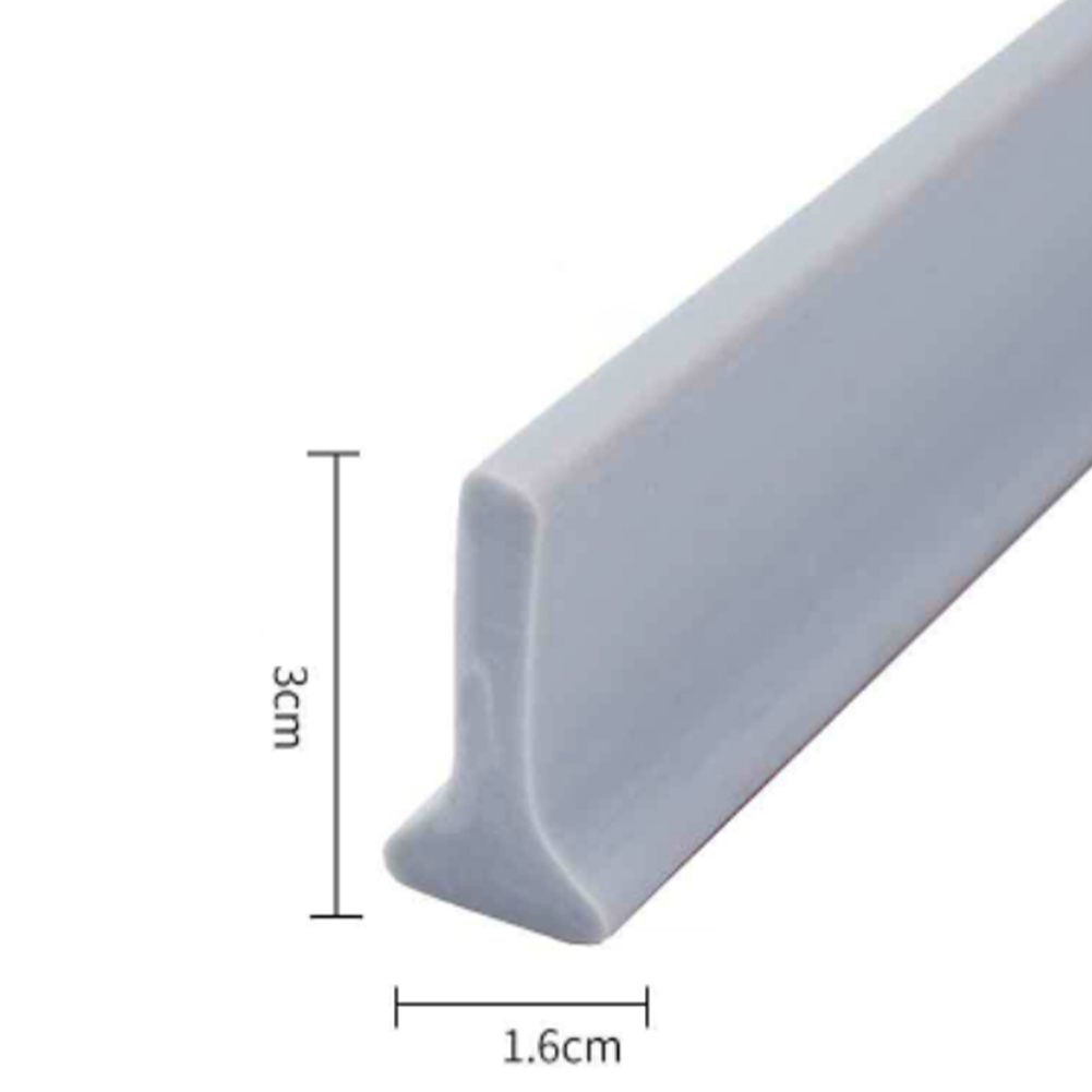 Bathroom Water Stopper Silicone Retaining Strip Water Shower Dam Flood Barrier Dry And Wet Separation Blocker