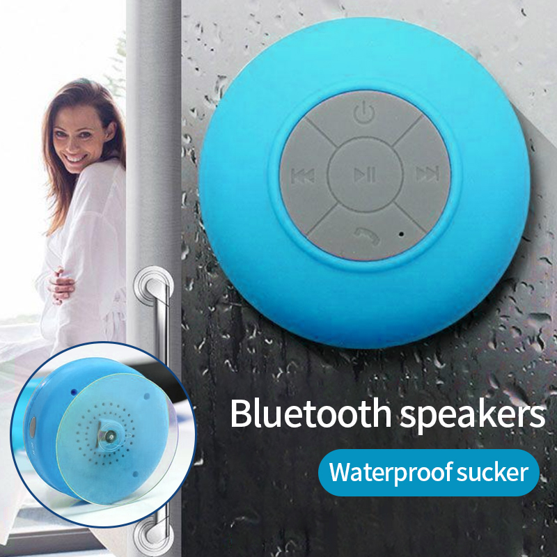 Bathroom Waterproof Drop Bluetooth Speaker Kitchen With Large Suction Cup Mini Wireless Portable Stereo