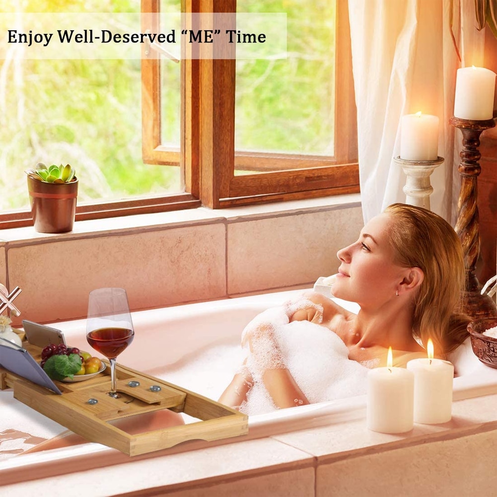Bathtub Book Holder Bamboo Tray Bathtub Book Holder Bamboo Tray