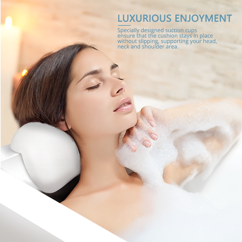 Bathtub Pillow with Suction Cups