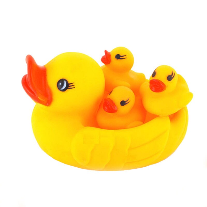 Bathtub Rubber Duckies Squeak Toys (4 Pcs)