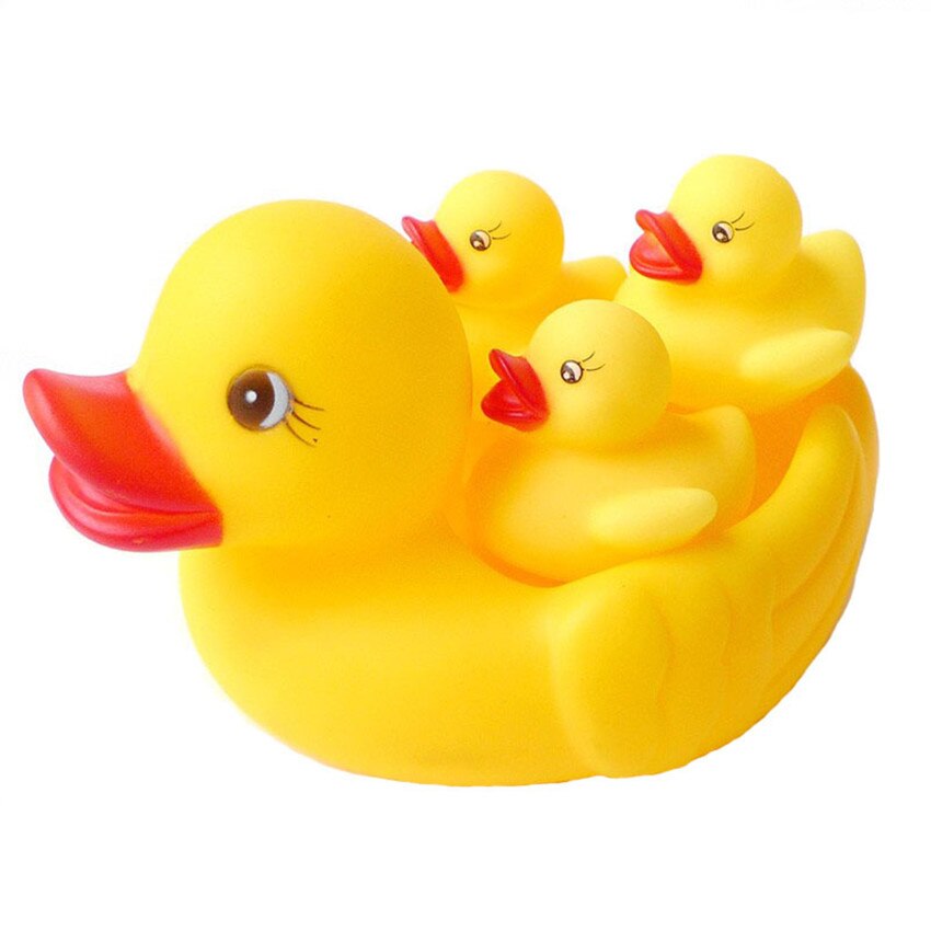 Bathtub Rubber Duckies Squeak Toys (4 Pcs)