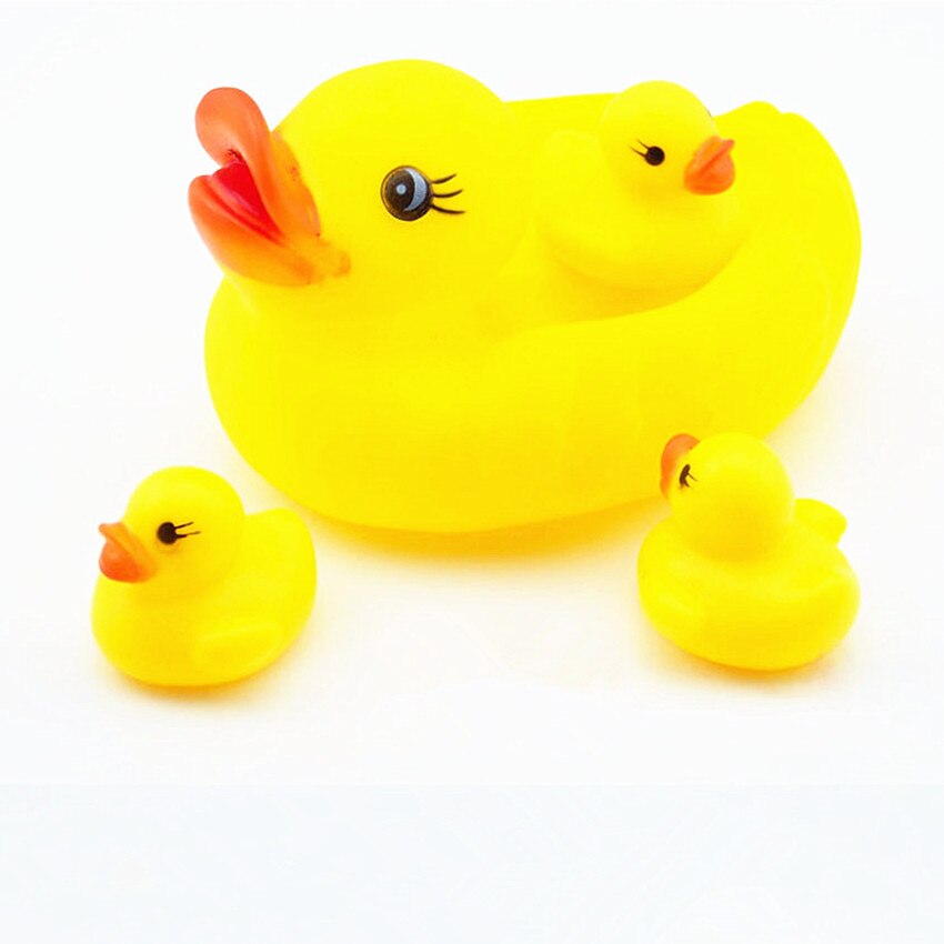 Bathtub Rubber Duckies Squeak Toys (4 Pcs)