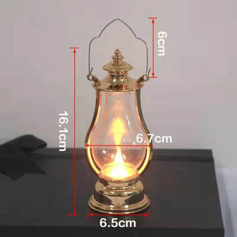 Battery Led Retro Small Oil Lamp Portable Wind Light Kettle Electronic Candle Lamps Bedroom Living Room Decoration Battery Led Retro Small Oil Lamp Portable Wind Light Kettle Electronic Candle Lamps Bedroom Living Room Decoration