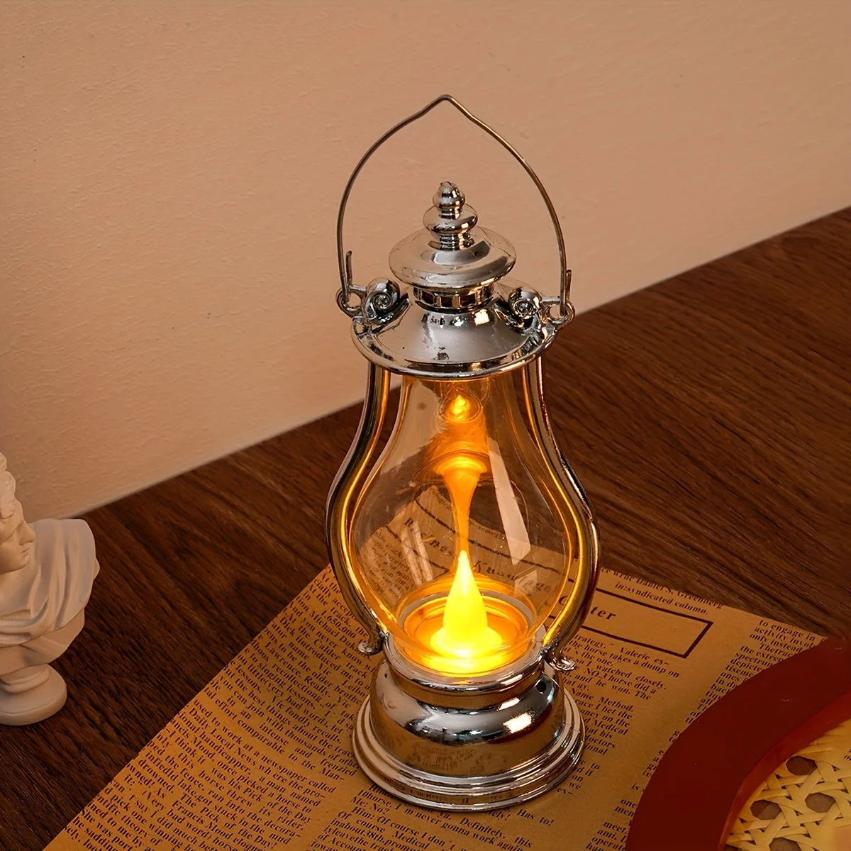 Battery Led Retro Small Oil Lamp Portable Wind Light Kettle Electronic Candle Lamps Bedroom Living Room Decoration Battery Led Retro Small Oil Lamp Portable Wind Light Kettle Electronic Candle Lamps Bedroom Living Room Decoration