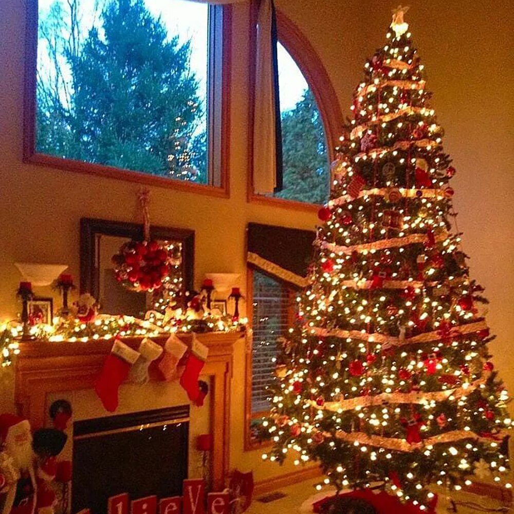 Battery-Operated Christmas Ribbon Light