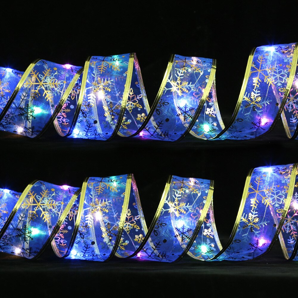 Battery-Operated Christmas Ribbon Light