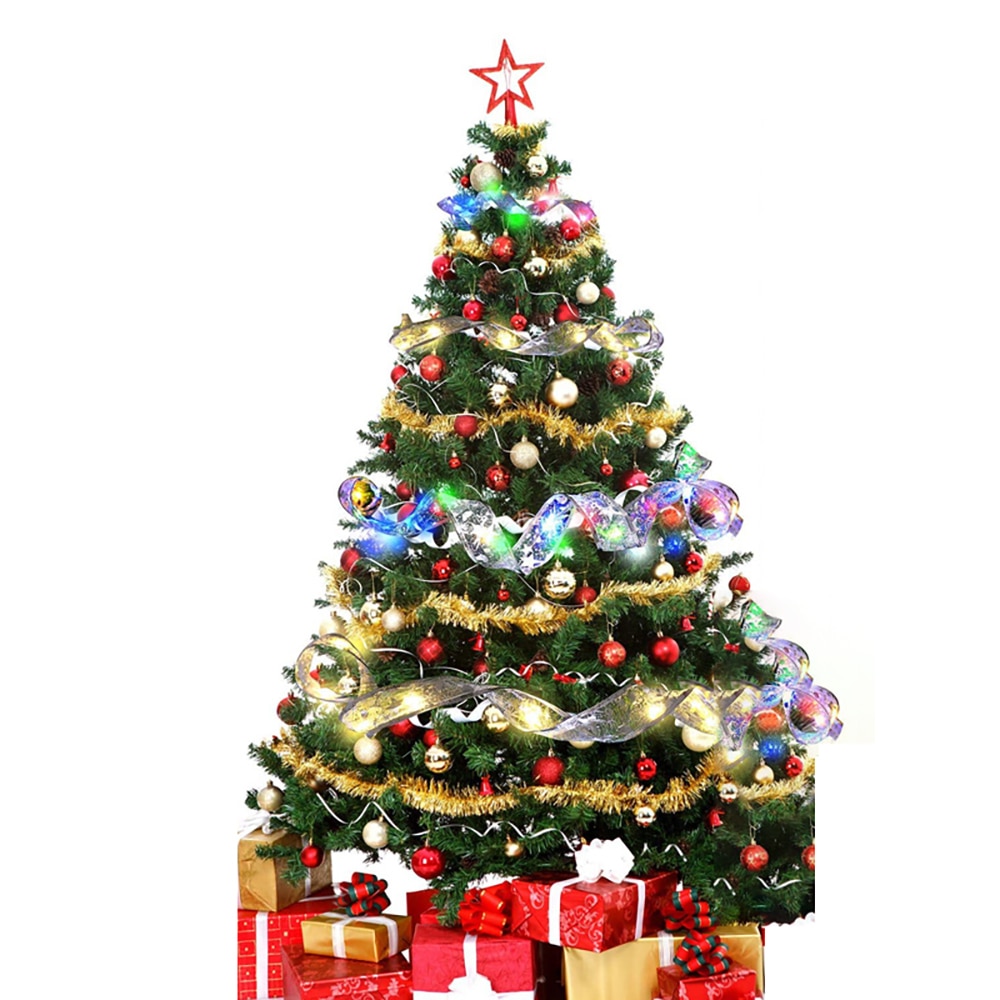 Battery-Operated Christmas Ribbon Light