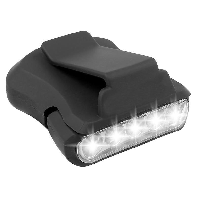 Battery Operated LED Clip On Cap Light