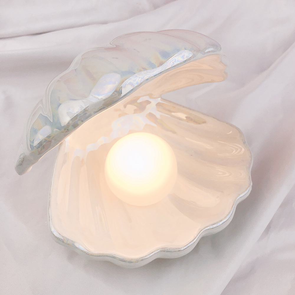 Battery Powered Ceramic Shell Lamp Battery Powered Ceramic Shell Lamp