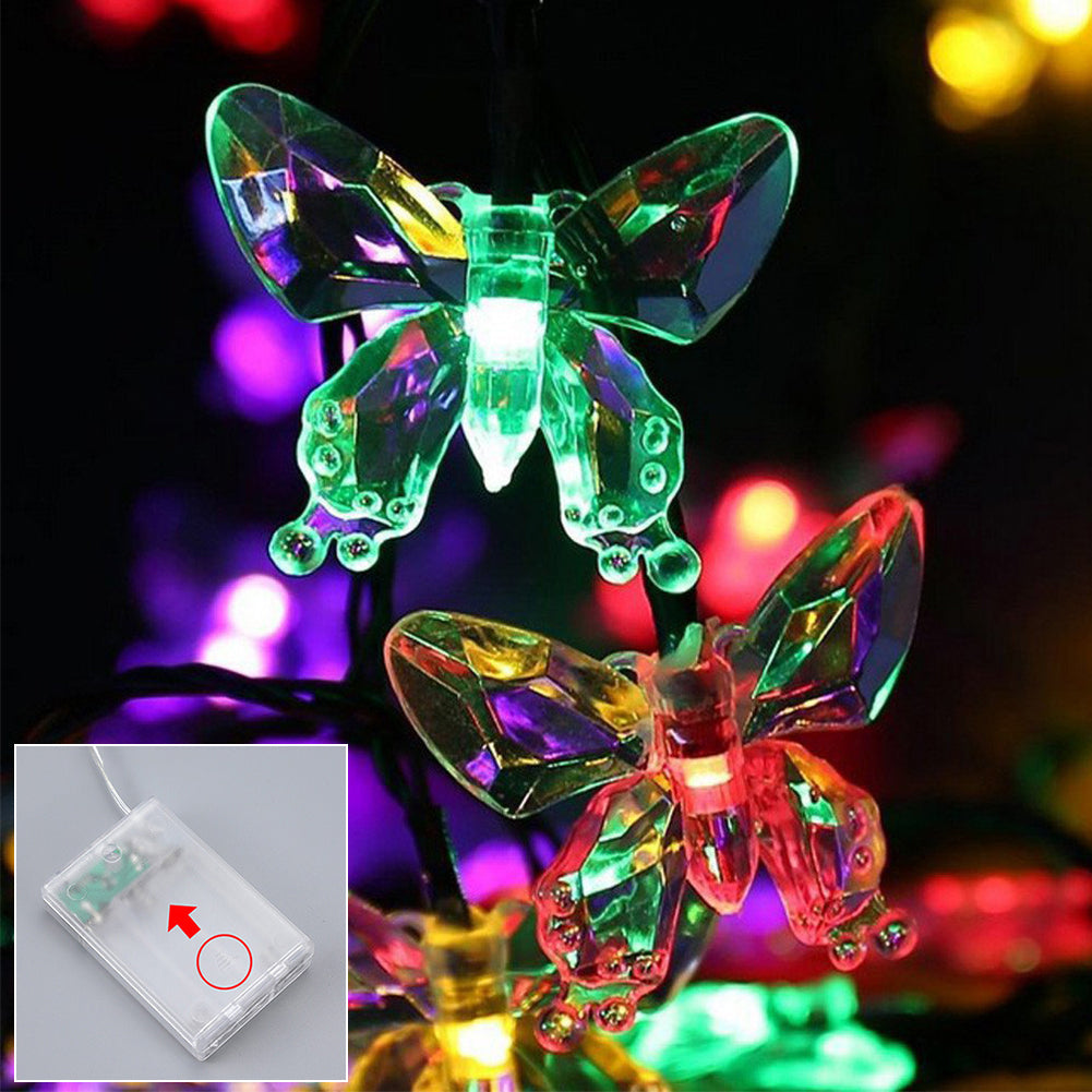 Battery Powered LED Butterfly String Lights Battery Powered LED Butterfly String Lights