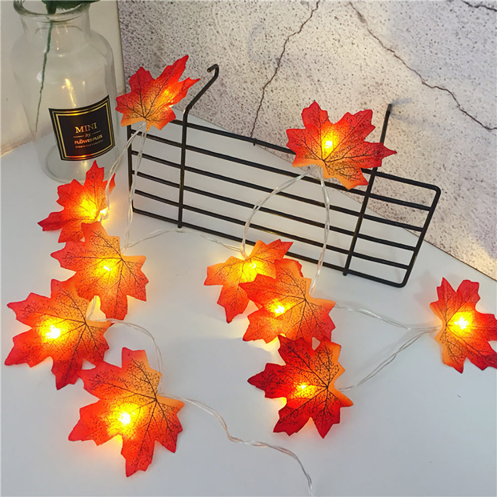Battery Powered Maple Leaf Lights Battery Powered Maple Leaf Lights