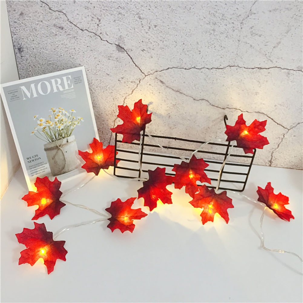 Battery Powered Maple Leaf Lights Battery Powered Maple Leaf Lights