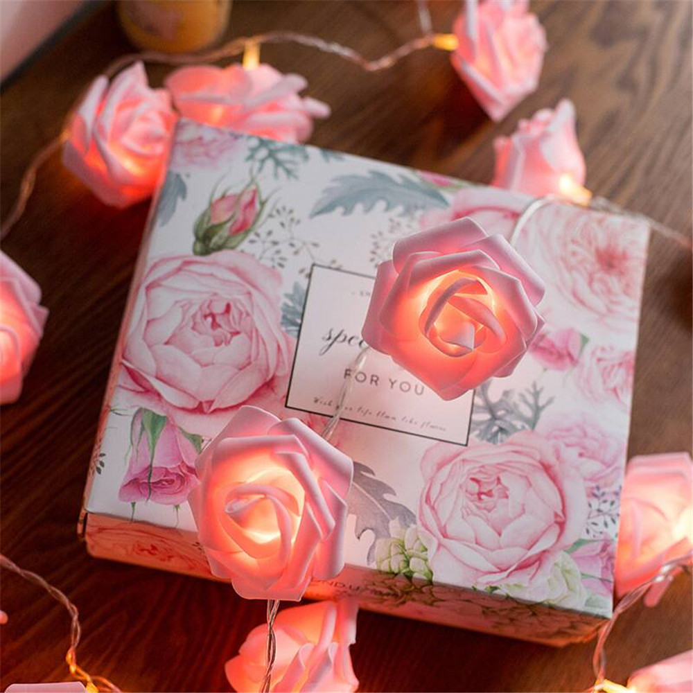 Battery Powered Rose String Lights Battery Powered Rose String Lights