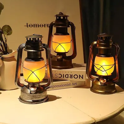 Battery Powered Vintage Camping Lantern Battery Powered Vintage Camping Lantern