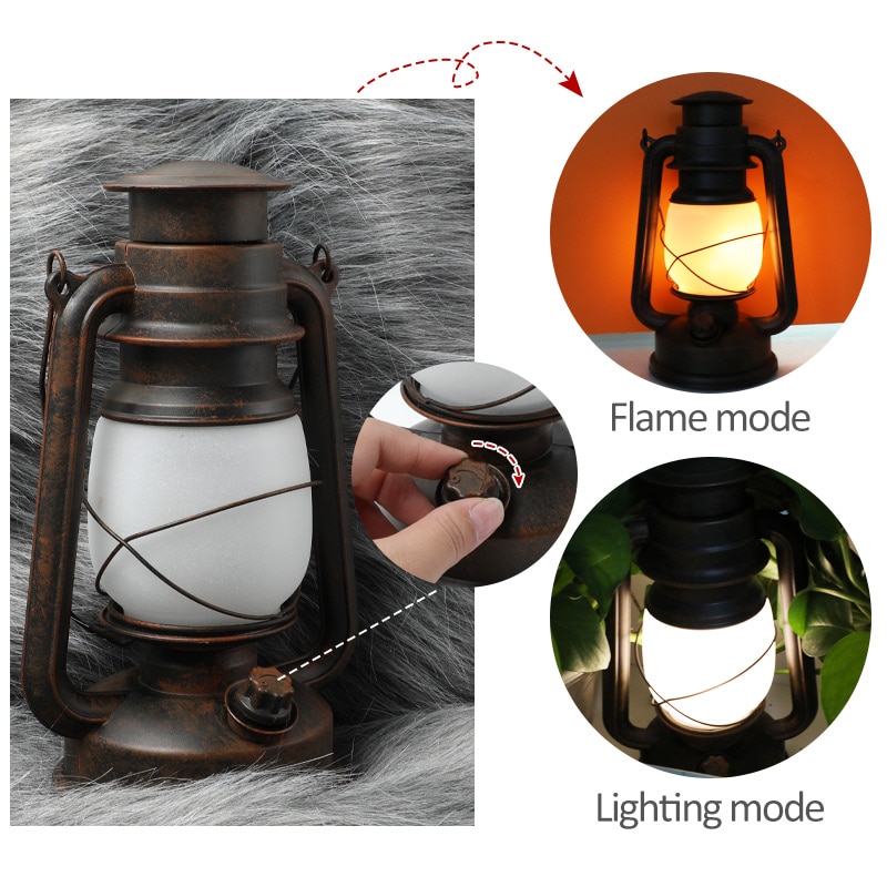 Battery Powered Vintage Camping Lantern Battery Powered Vintage Camping Lantern