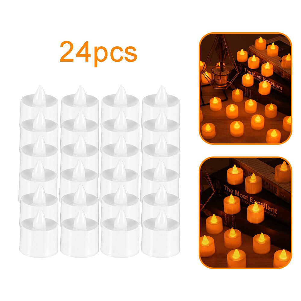 Battery Tea Lights LED Candles (24 Pcs) Battery Tea Lights LED Candles (24 Pcs)