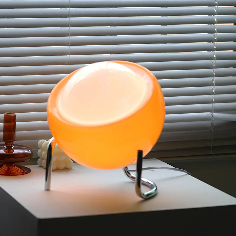 Bauhaus Medieval Indoor Table Lamp Bedroom Bedside Living Room Glass Creative Decoration Desk Lamp Nordic LED Retro