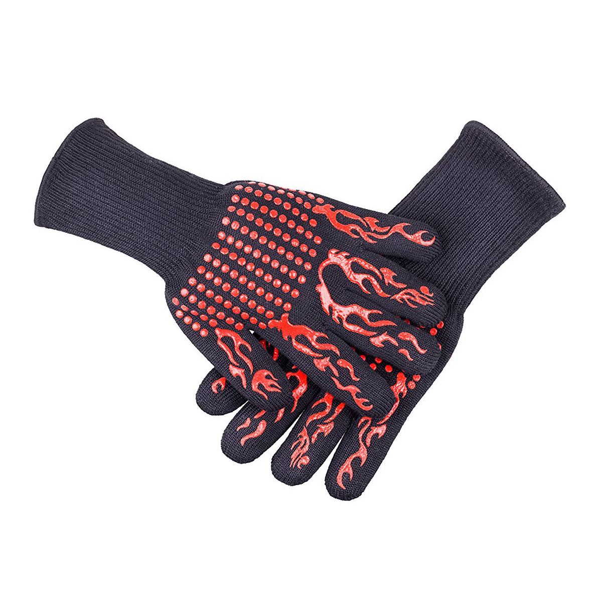 BBQ Gloves 1 Pair Anti-Slip Mittens