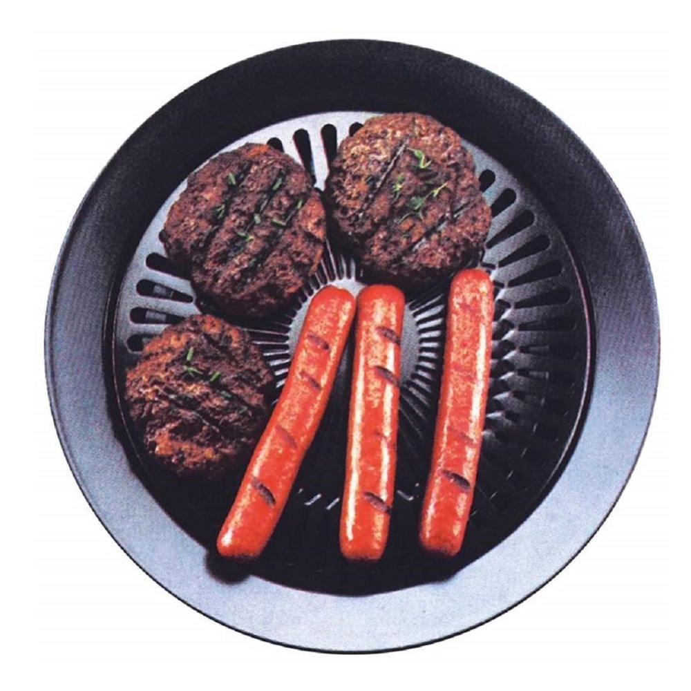BBQ Grill Plate Round Iron Tray BBQ Grill Plate Round Iron Tray