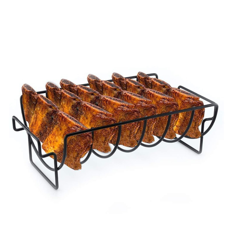BBQ Rib Rack Stainless Steel Stand