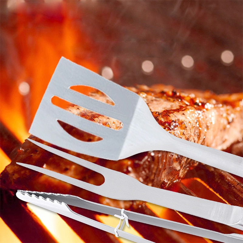 BBQ Tools Stainless Steel Grilling Set (10pc Set) BBQ Tools Stainless Steel Grilling Set (10pc Set)
