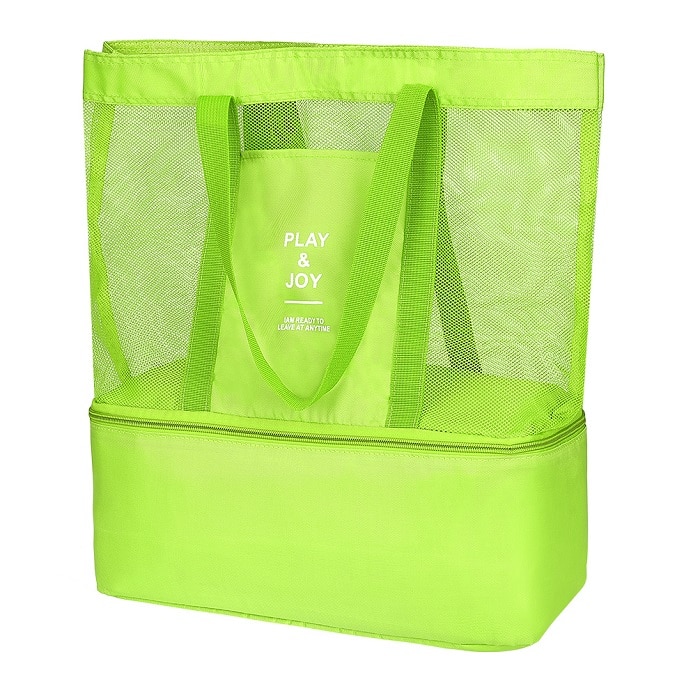 Beach Large Tote Bag with Insulated Storage
