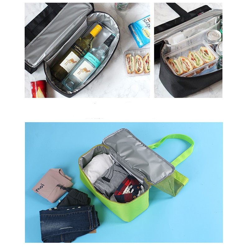 Beach Net Bag with Insulated Bottom Storage Beach Net Bag with Insulated Bottom Storage