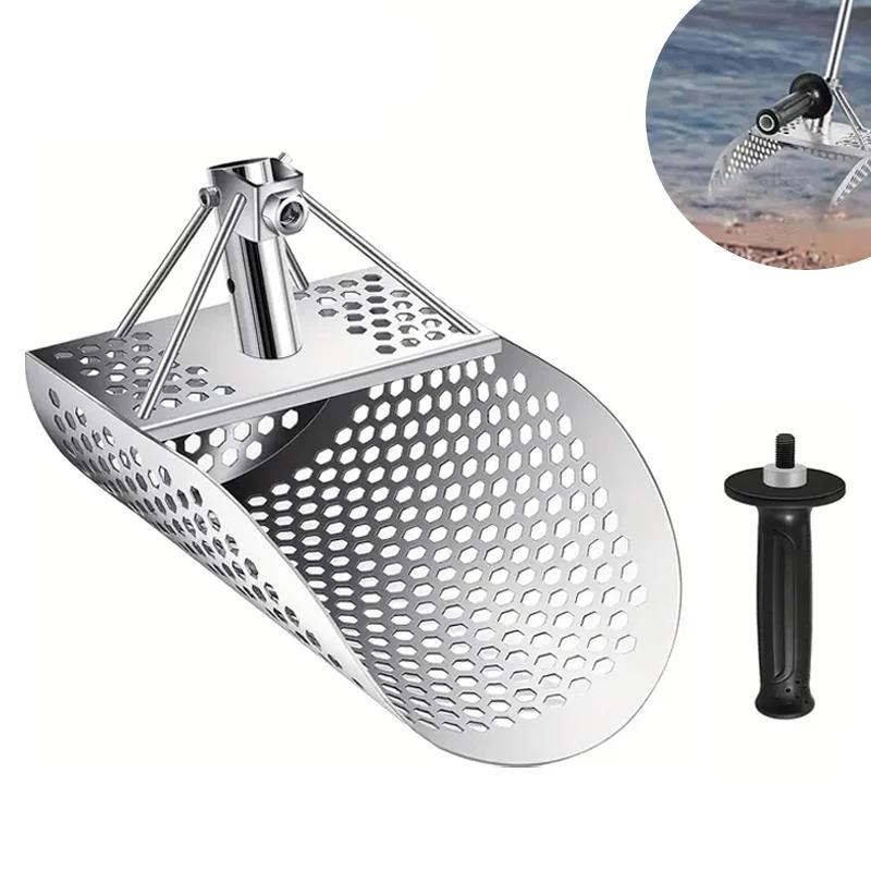 Beach Sand Scoop Shovel Metal Detector Sand Scoops Treasure Detecting Metal Detector Hunting Stainless Steel Tool Hex Beach Sand Scoop Shovel Metal Detector Sand Scoops Treasure Detecting Metal Detector Hunting Stainless Steel Tool Hex