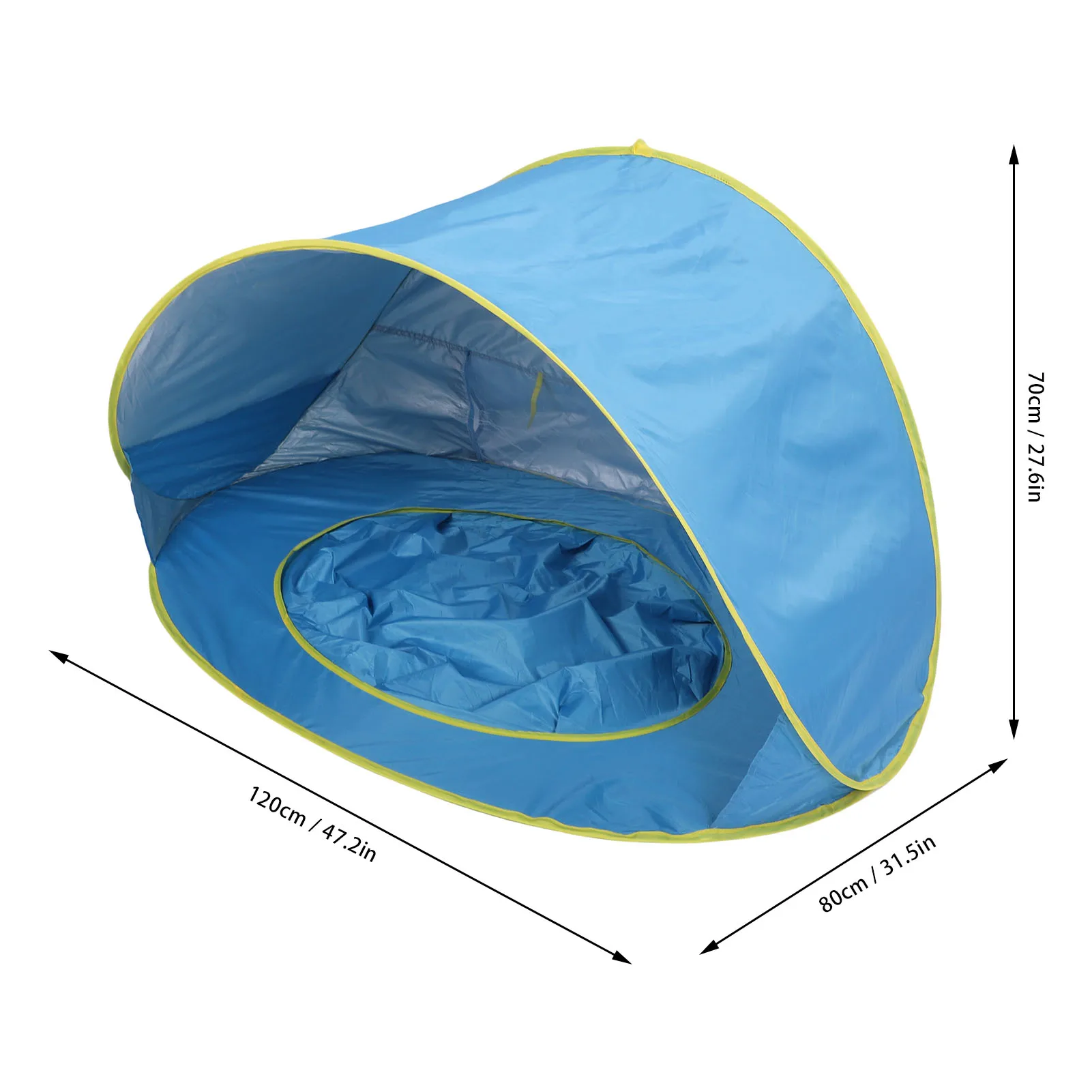 Beach Tent Sun Shelter Up Beach Tent Sun Proof Wind Proof Portable Baby Beach Tent with Pool Storage Bags for Outdoor
