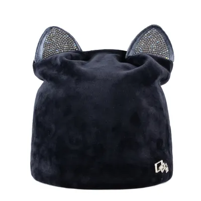 Beanie Hat Slouchy Cap with Ears Beanie Hat Slouchy Cap with Ears