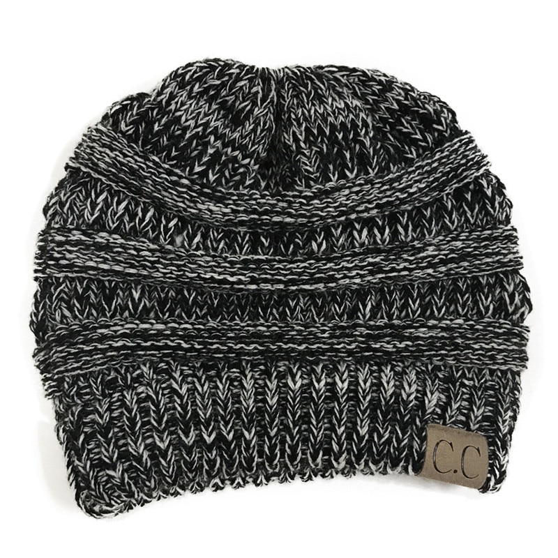 Beanie Knitted Cap Ponytail
