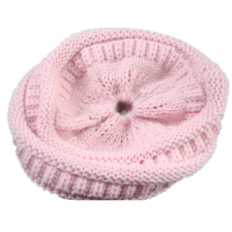 Beanie Knitted Cap Ponytail